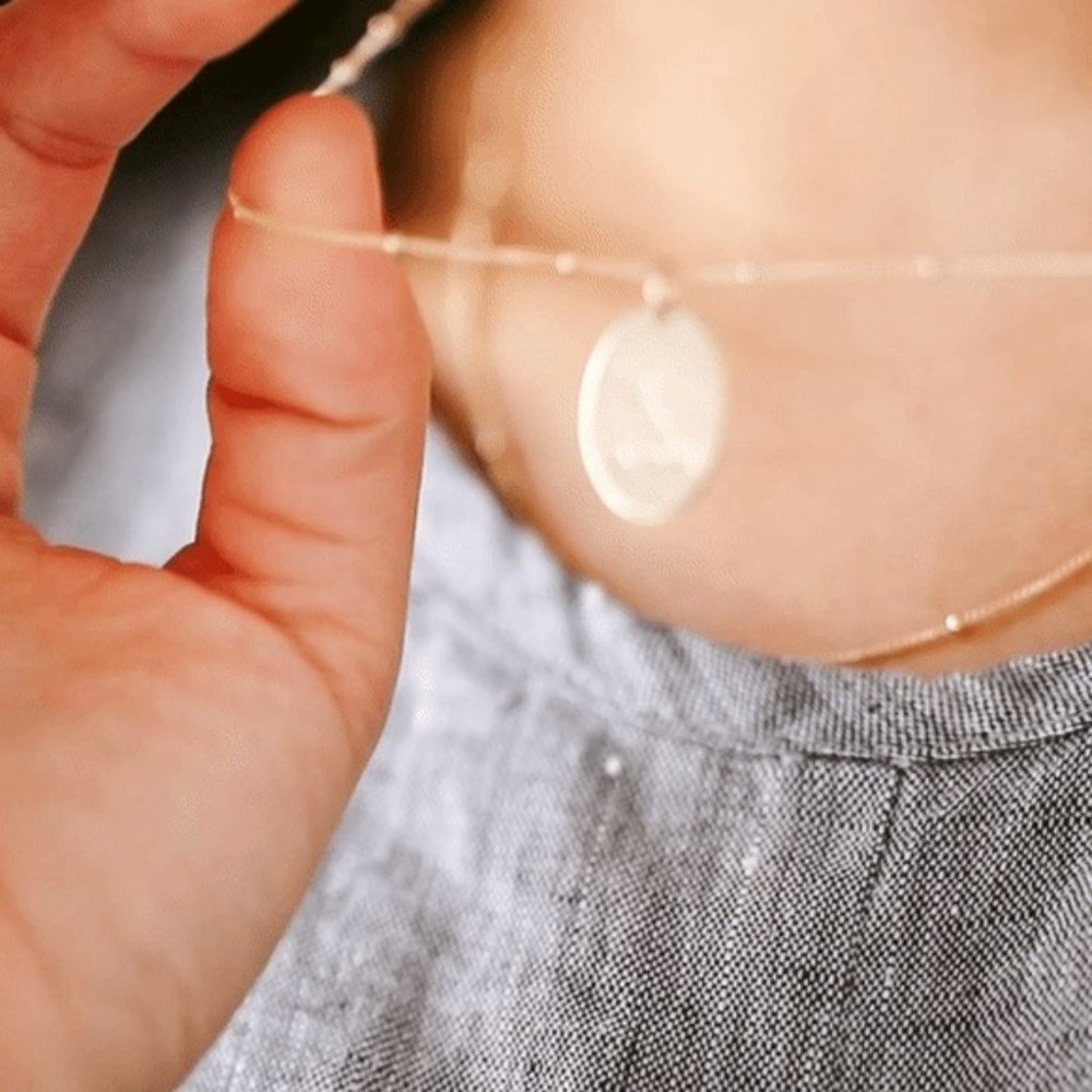 Pisces Bohemian Zodiac Minimalist Charm Necklace - Picture 9 of 13